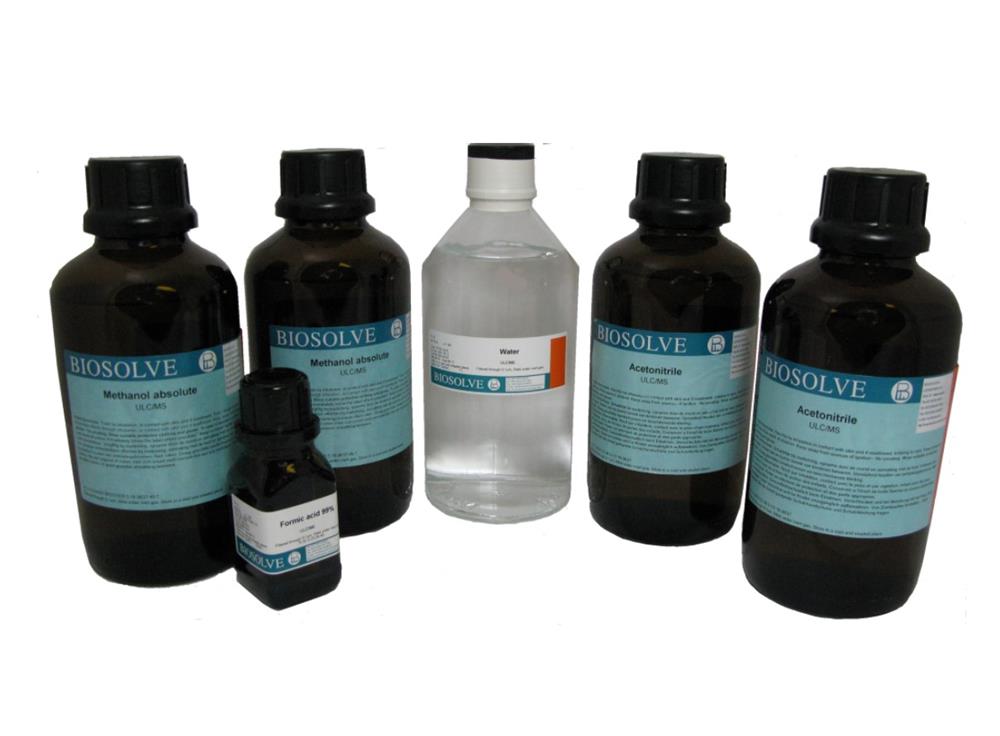 Biosolve HPLC Solvents in Varying Product Packs