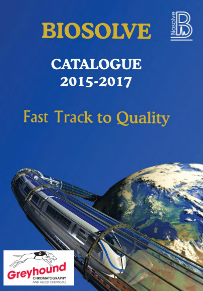 Biosolve Catalogue Cover Image